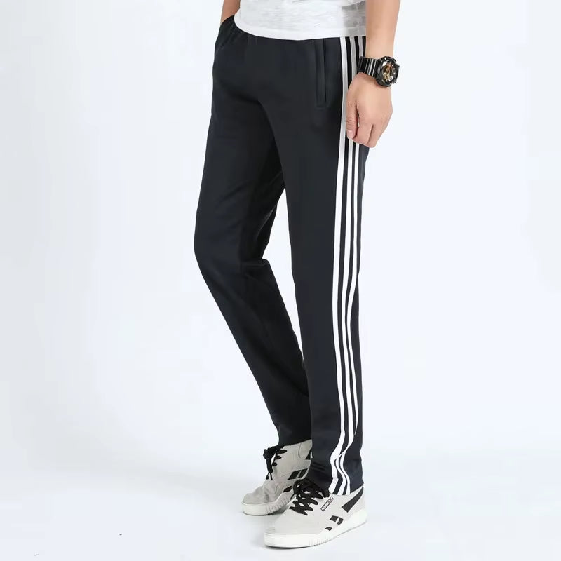 Student Sports Pants Men'S Straight Leg Two Bars Women'S School Uniform Trousers Large Size Sweatpants Running School Pants