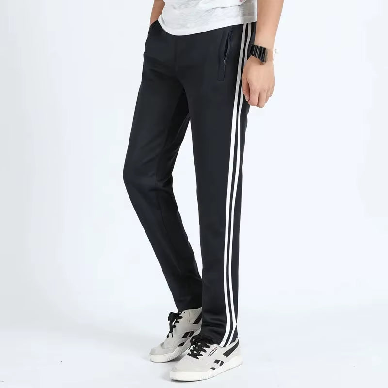 Student Sports Pants Men'S Straight Leg Two Bars Women'S School Uniform Trousers Large Size Sweatpants Running School Pants