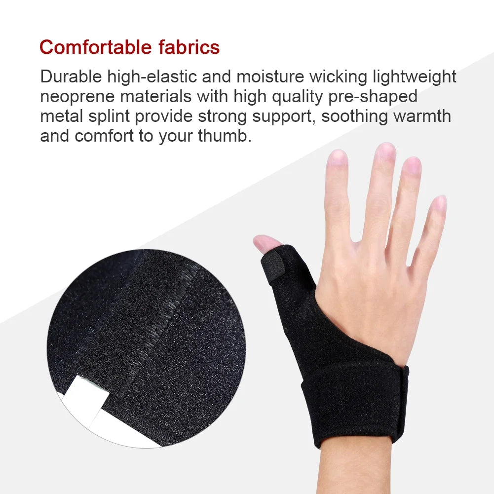 Thumb Spica Splint- HERCHR Thumb Brace for or Soft Tissue Injuries, Lightweight and Breathable, Stabilizing and Not Restrictive, Recovery Brace Aid Tools, Finger Aluminium Splint, Righ