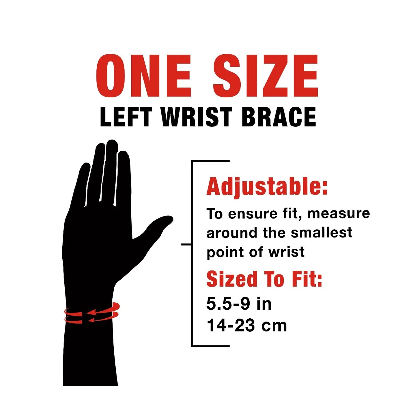ACE Carpal Tunnel Wrist Stabilizer, Left Wrist, Firm Stability, All Day Wear