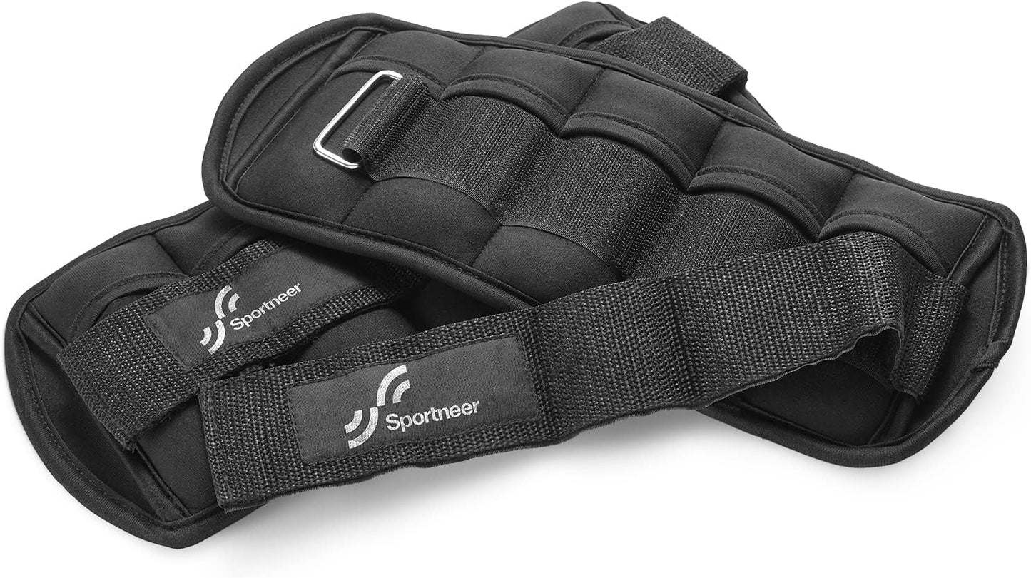 Sportneer Adjustable Ankle Weights 10 lbs Leg Weight Straps, Unisex