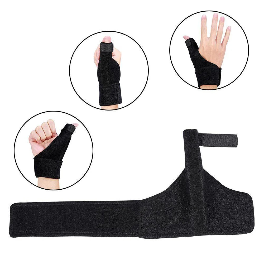 Thumb Spica Splint- HERCHR Thumb Brace for or Soft Tissue Injuries, Lightweight and Breathable, Stabilizing and Not Restrictive, Recovery Brace Aid Tools, Finger Aluminium Splint, Righ