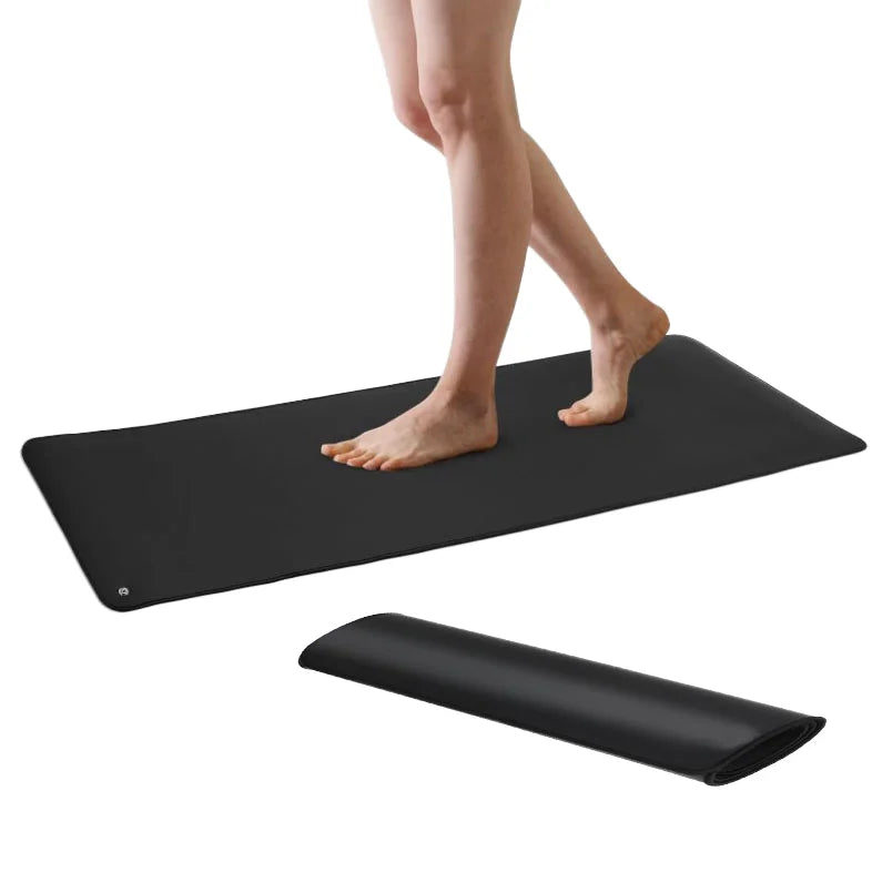 Home Grounding Yoga Mat with Natural Rubber Leather and Rubber Relieves Fatigue and Prevents Static Electricity