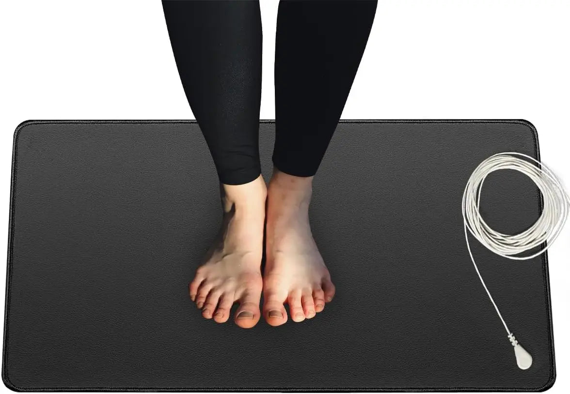 Home Grounding Yoga Mat with Natural Rubber Leather and Rubber Relieves Fatigue and Prevents Static Electricity