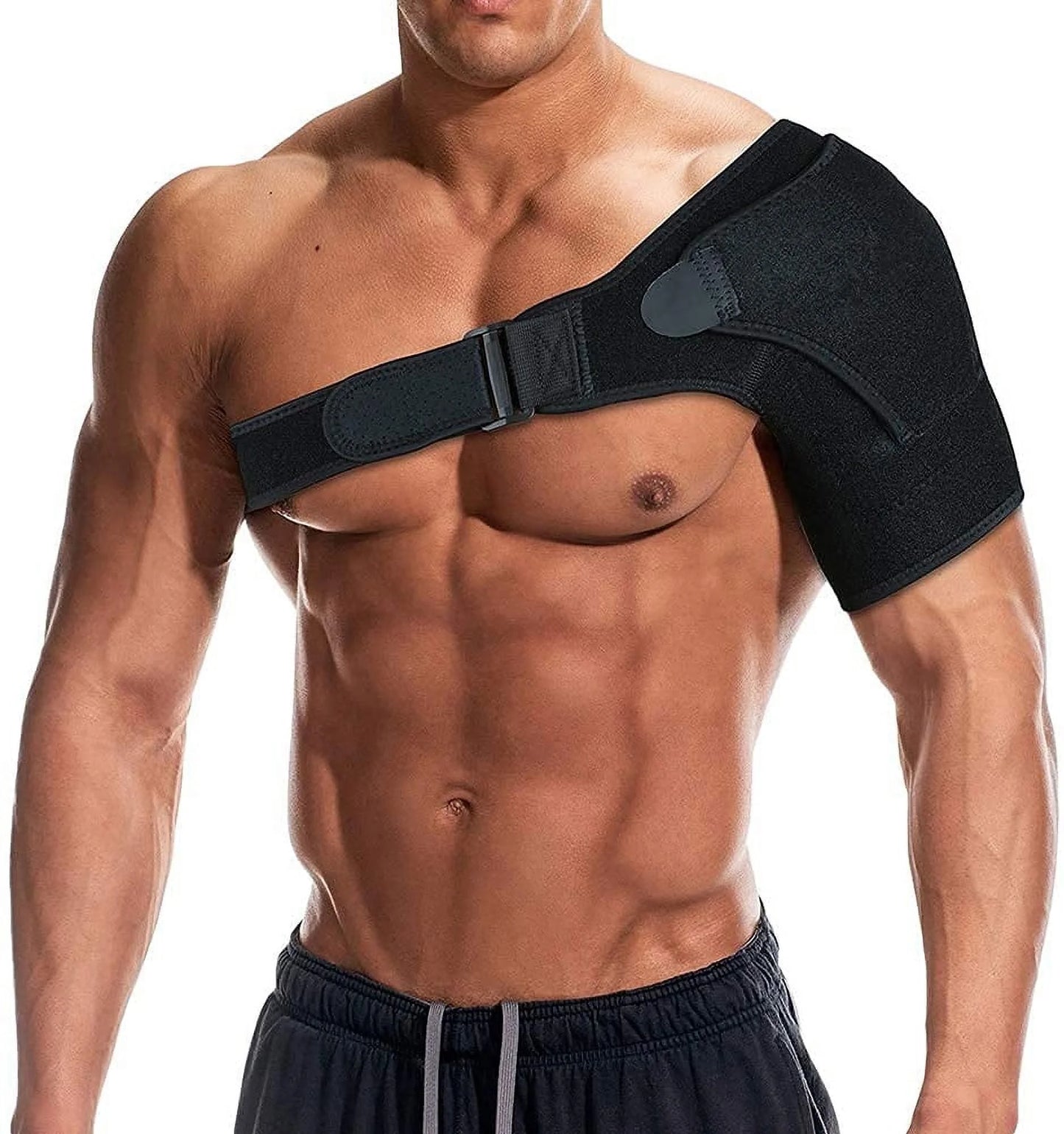 Shoulder Brace for Torn Rotator Cuff, AC Joint Pain Relief - Arm Immobilizer Wrap,Recovery Shoulder Brace, Ice Pack Pocket, Stability Strap, Recovery Shoulder Brace, Ice Pack Pocket, Stability Strap