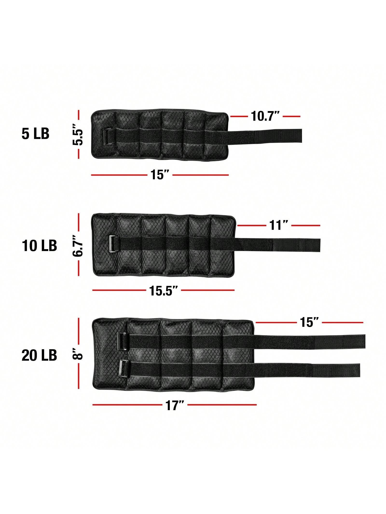 2.5 & 5-Lb Adjustable Ankle Weights (Pair) – Elevate Your Workout!